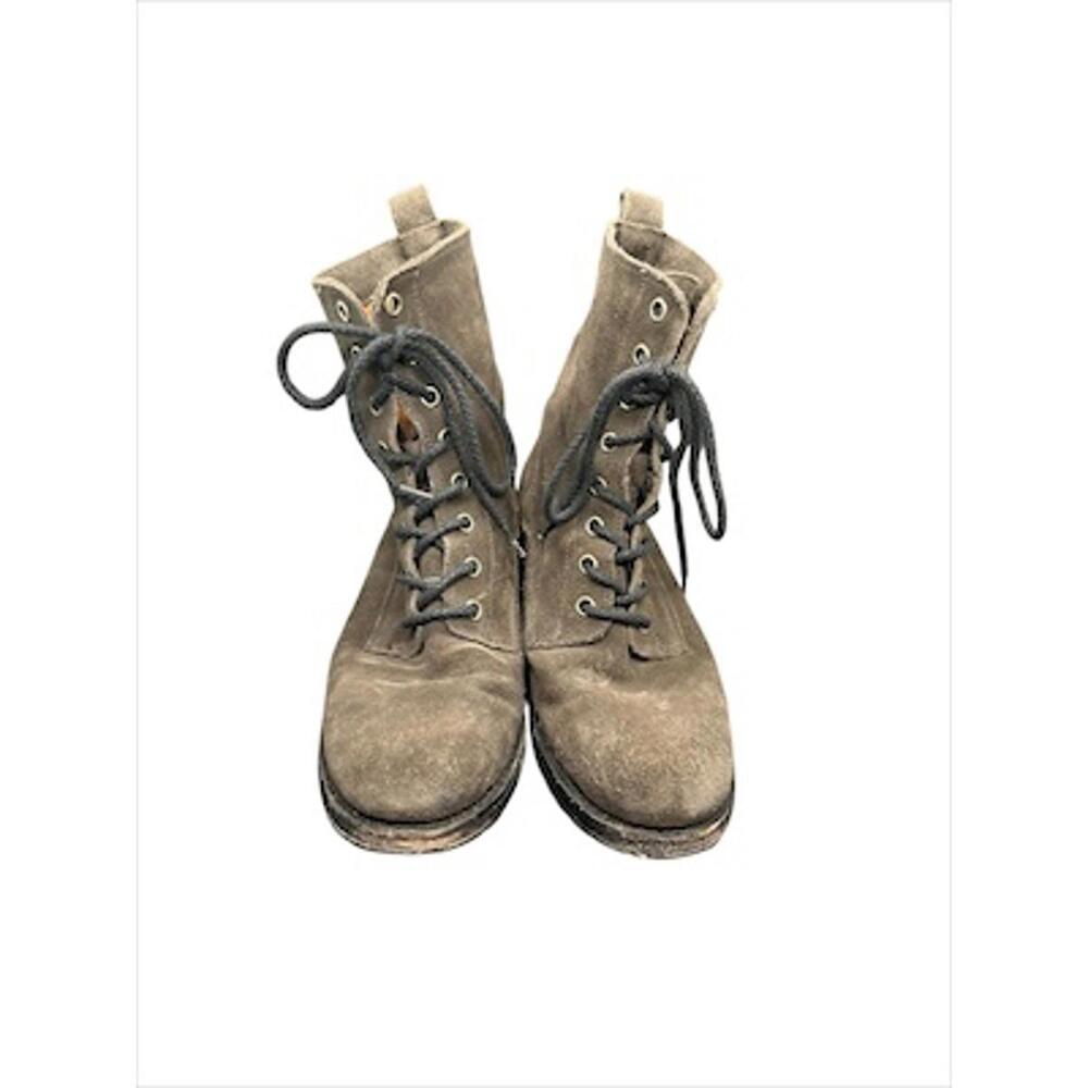Frye Brown Suede Lace-Up Women’s Boots